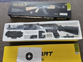 Airsoft ginklai, chest rig, baterijos, nuoma