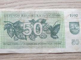 1992 m. retasis 50 talonų Tetervinai
