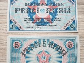 1920 m. 5 rubliai Unc/aunc Latvija