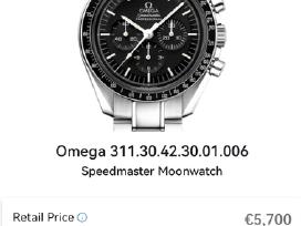 Tikrasis Omega Moonwatch