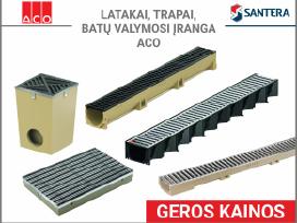 Latakai, trapai, batų valymosi įranga "Aco"