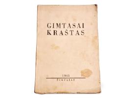 Gimtasai Kraštas: Tautotyros Vienkartinis Leidinys