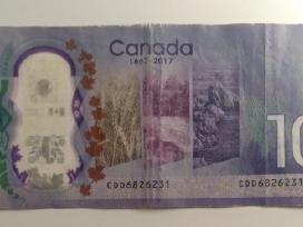 2017 Kanados 10 dollar banknote