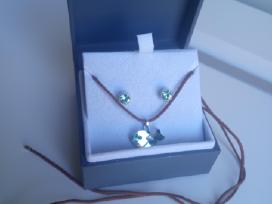 Swarovski pakabukas "Green Fish"
