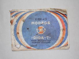 Riga-7 motorinio dviračio naudotojo knygelė 1975m
