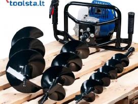 Benzininis žemės grąžtas 1,4 kw +3grąžtai