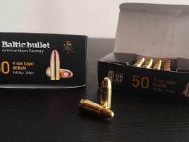9x19 Fmj 124gr. Luger šoviniai