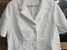 Baltas didesnio dyžio švarkelis 4xl