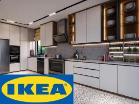 Ikea virtuvės surinkimas montavimas Kaune Vilniuje