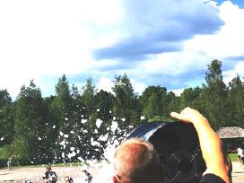 Putų patranka, mašina, putų šou Klaipėda rajonas
