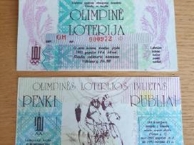 1992 m. Olimpinės loterijos bilietai