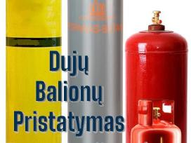 Dujų balionų pristatymas . Dujų balionas Propanas