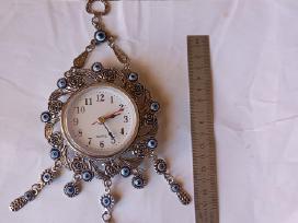 Sieninis laikrodis amuletas Evil Eyes,metalinis