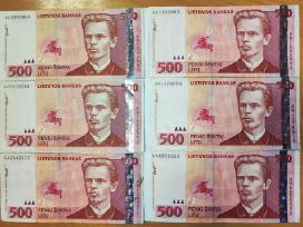 Parduodu 500 litų banknotus