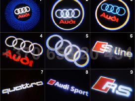Audi S line 3D LED Logo Durų Logotipai Projekcijos