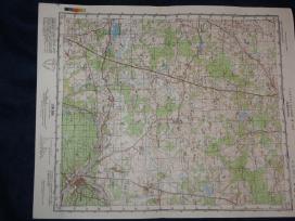 Žemėlapiai soviet genštabo topografiniai 1:50 000