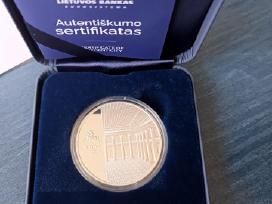 20 eurų moneta skirta Lietuvos banko 100 m.
