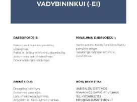 Baldų įmonė siūlo darbą administratoriui (-ei)