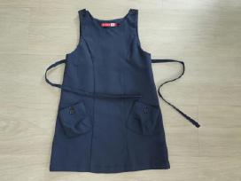Mokyklinis mėlynas sarafanas 122cm