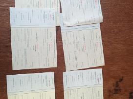 Senos medžioklės licencijos kolekcijai.