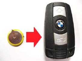 Bmw E serijos rakto baterija su pakeitimu