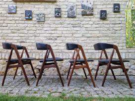 Vintažinės mid century tikmedžio kėdės
