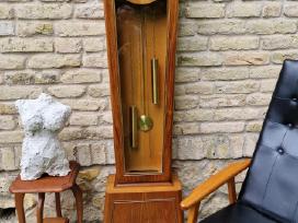 Vintažinis mid century tikmedžio laikrodis