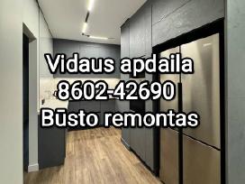 Vidaus apdaila, apdailos darbai, buto remontas
