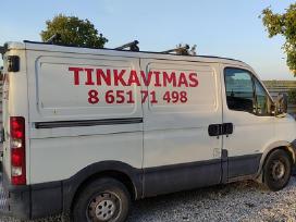 Tinkavimo darbai kalkiniu cementiniu tinku