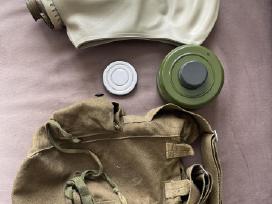Militaristiniai: dėklas, puodas, gertuvė,dujokaukė