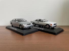 Parduodu Mercedes Benz S ir 560sec 1/43 modeliukus