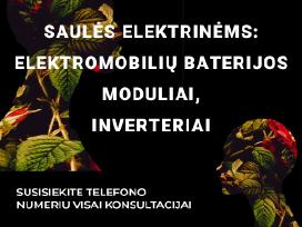 Nauji Inverteriai Saulės Elektrinei Ir Baterijos