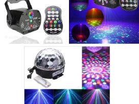 Įvairūs! Spalvotas lazerinis projektorius LED disc