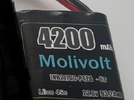 Lilon 4200mah 6s baterija fpv