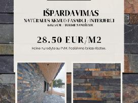 Išpardavimas / Natūralus akmuo fasado apdailai