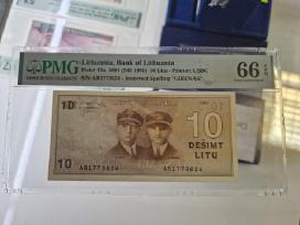 1991 metų sertifikuotas 10 litų banknotas