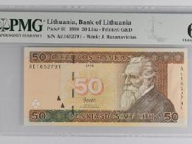 1998 50 litų unc Pmg64