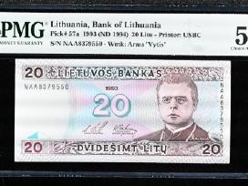 1993 20 litų aunc Pmg58