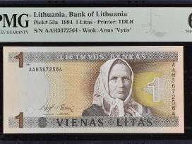 1994 1 litas serija Aah, Unc, Pmg67