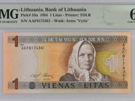 1994 1 litas serija Aaf, Unc, Pmg66