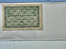 Lietuvos banko 5 cnt. laikinasis banknotas