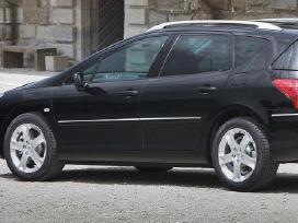 R17 originalūs Peugeot 407 su žieminėm padangom