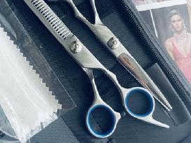 Plaukų kirpimo žirklės firminės, šukos scissors