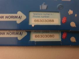 Dovanoju2lengvi telefono numeriai komplektas