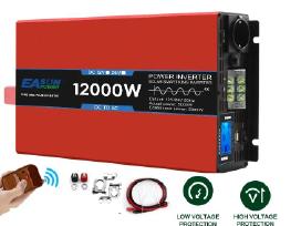 Įtampos keitiklis inverteris 24v-220v 12000w pulte