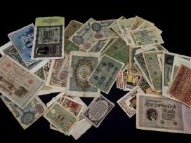 Banknotai Vokiški vien nuo 1 iki 3 euru