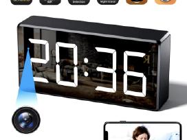 4k WiFi slapta kamera staliniame laikrodyje