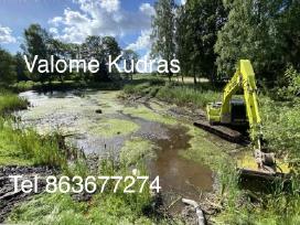 Smelis,žvyras Kasame Valome Kudras Tvenkinius