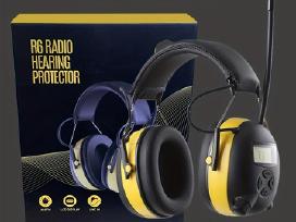 Darbo apsauginės ausinės Bluetooth, Fm radija, LCD