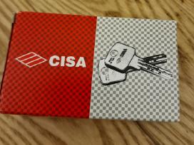 Naujas spynos cilindras su 5 raktais. Cisa